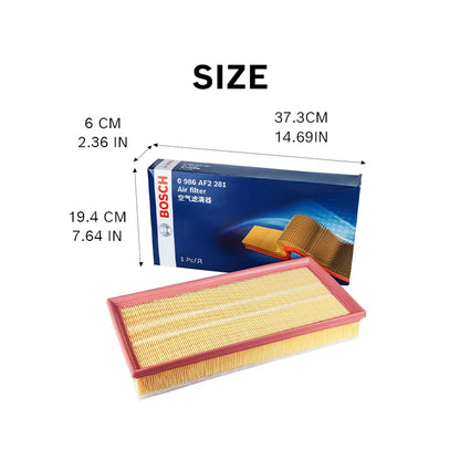 Filtro aria motore Bosch AF2281 adatto per Audi TT A3, per VW Lavida Bora Variant Jetta Golf Beetle Caddy, per Skoda Octavia
