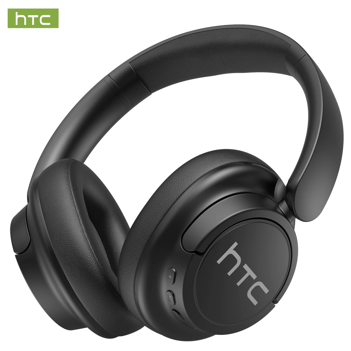 Cuffie da gioco wireless Bluetooth over-ear HTC HP10 pieghevoli HiFi Stereo con 60 ore di riproduzione, bassi profondi, comode e portatili