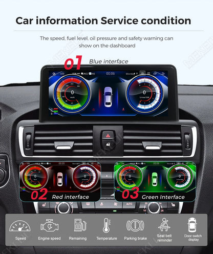 Autoradio Android 2026 con CarPlay Wireless, Android Auto, Mirroring, Navigazione GPS per BMW Serie 5 F10 F11 2011-2017, Schermo Touch da 10,25 pollici, ROM da 128GB, Lettore Video 4K, Schermo con Display per Telecamera Poste