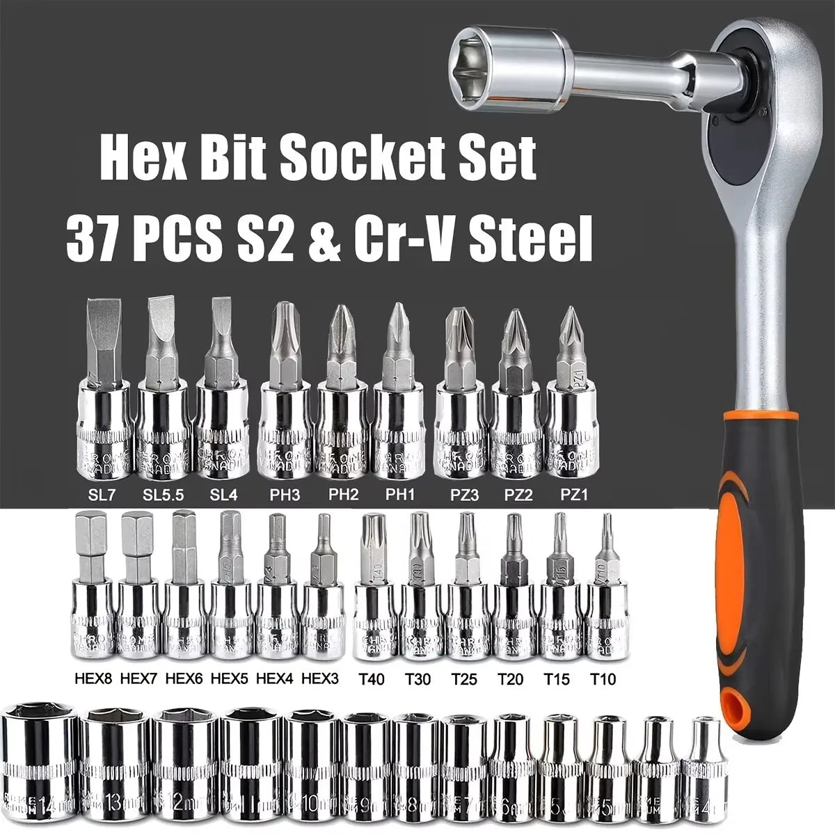 Kit di Riparazione Auto da 46 Pezzi con Attrezzi a Cricchetto Verdi per Manutenzione Veicoli