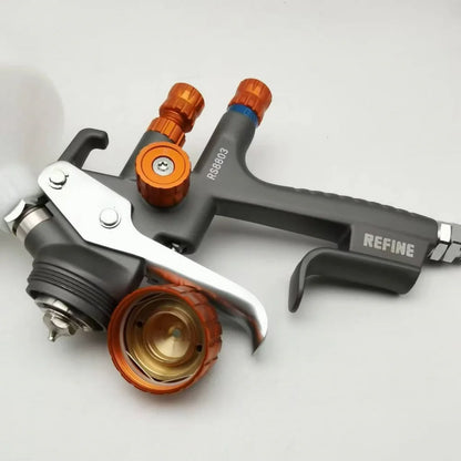 LVMP Pro RS8803 Pistola a spruzzo Ugello in acciaio inossidabile da 1,3 mm Pistola a spruzzo d'aria per vernice spray per auto Spruzzatore per vernice a base d'acqua