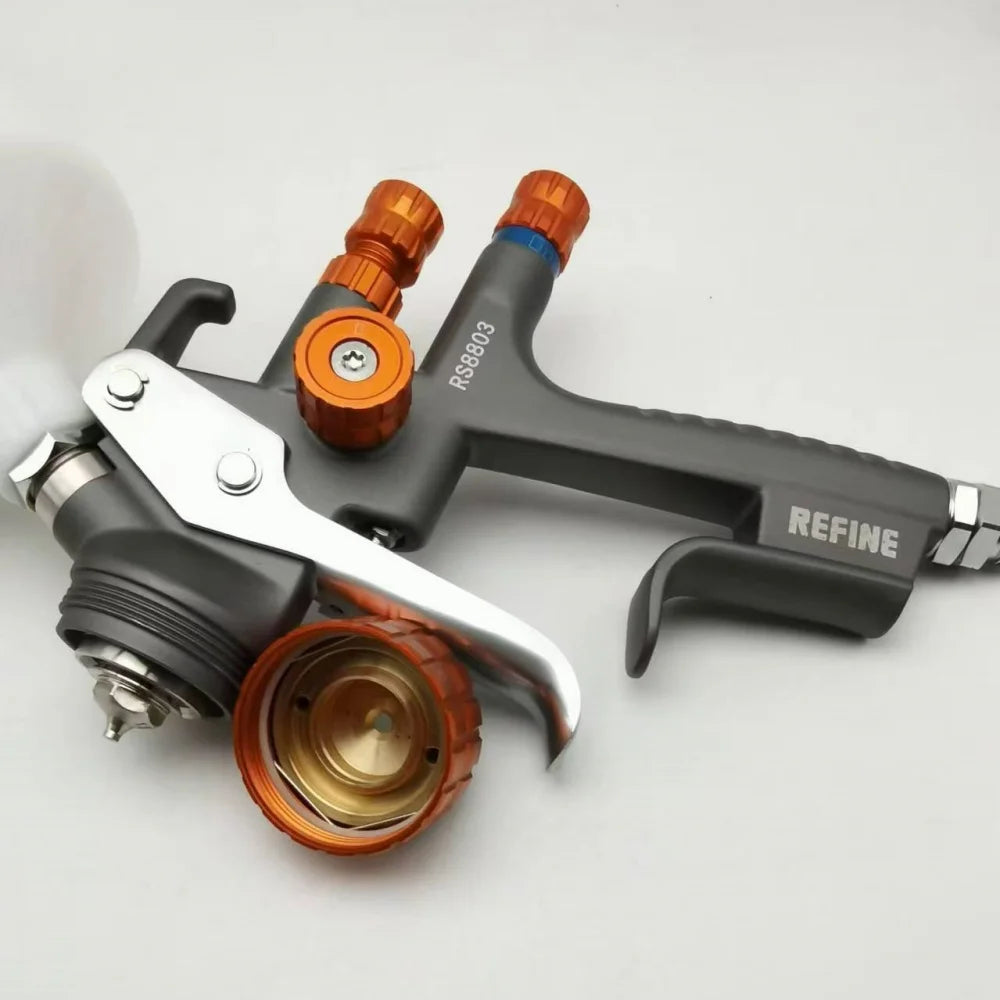 LVMP Pro RS8803 Pistola a spruzzo Ugello in acciaio inossidabile da 1,3 mm Pistola a spruzzo d'aria per vernice spray per auto Spruzzatore per vernice a base d'acqua