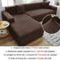 Copridivano ad angolo a forma di L in tessuto jacquard scozzese Copridivano elasticizzato Copridivano moderno per la casa Divano Chaise Lounge per soggiorno