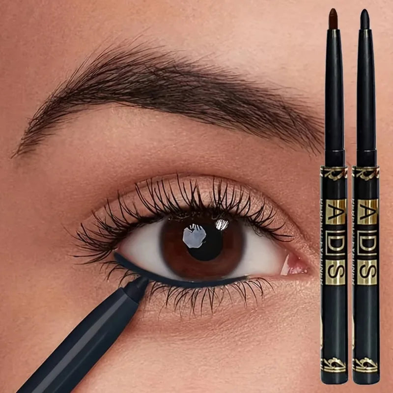 1-20 matite per eyeliner nere impermeabili - Trucco occhi punk liscio, altamente pigmentato, a lunga tenuta, resistente alle sbavature e adatto ai principianti