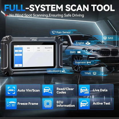 XTOOL InPlus IP500 per BMW, Aggiornamento Gratuito a Vita, Scanner Diagnostico Auto IP500, Test Attivo ECU, Scanner OBD2 per Tutti i Sistemi BMW, Mini, Rolls Royce, Strumenti Diagnostici Auto, 23+ Servizi, Lettore di Codici