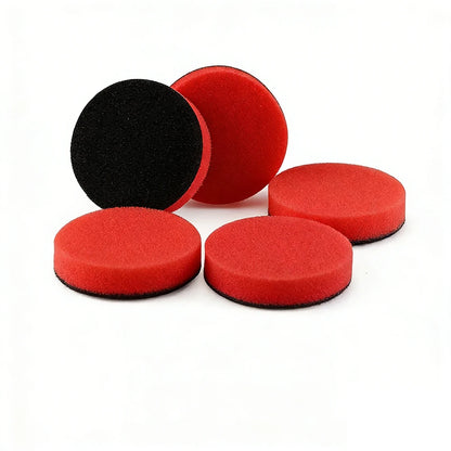 SPTA 5 pezzi 1 pollice (30 mm) 2 pollici (50 mm) mini tamponi in schiuma spugna per lucidatura per kit di lucidatura per dettagli trapano rorario per auto