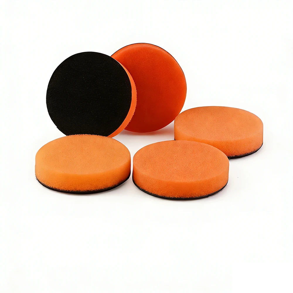 SPTA 5 pezzi 1 pollice (30 mm) 2 pollici (50 mm) mini tamponi in schiuma spugna per lucidatura per kit di lucidatura per dettagli trapano rorario per auto