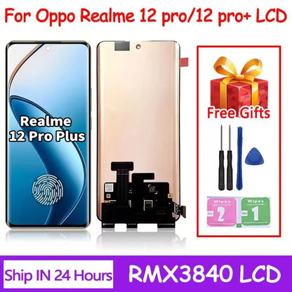 Display LCD AMOLED da 6,7 pollici per Oppo Realme 12 Pro/12 Pro+ Plus RMX3840 RMX3842, gruppo digitalizzatore touchscreen
