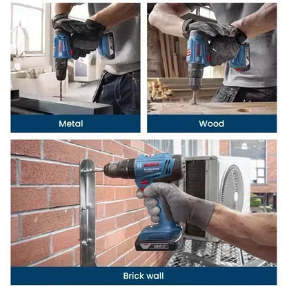 Trapano a Percussione Senza Spazzole Bosch GSB 183-LI 18V 56Nm, Avvitatore Elettrico Cordless per Legno e Metallo
