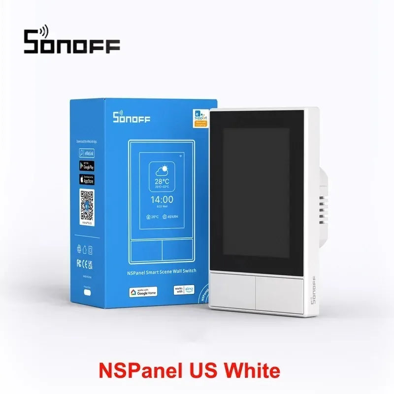 SONOFF NSPanel Sonoff Interruttore A Parete Pannello di Controllo Casa Intelligente Sonoff Ns Pannello 86P EU/US Termostato Digitale di Temperatura Alexa Google