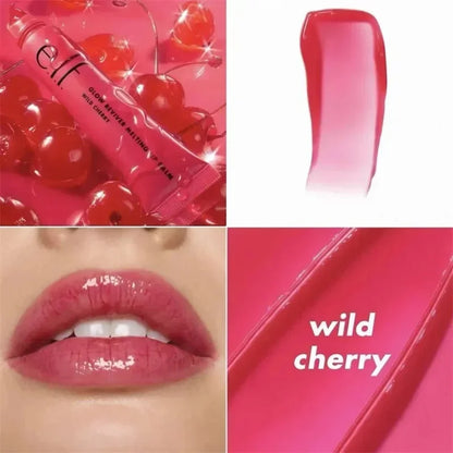 Balsamo labbra lucido alla frutta Hot Elf, set da 2 pezzi, gusto bubblegum-ciliegia, mango, anguria, lucidalabbra a lunga tenuta, idratante, cosmetici per la cura delle labbra