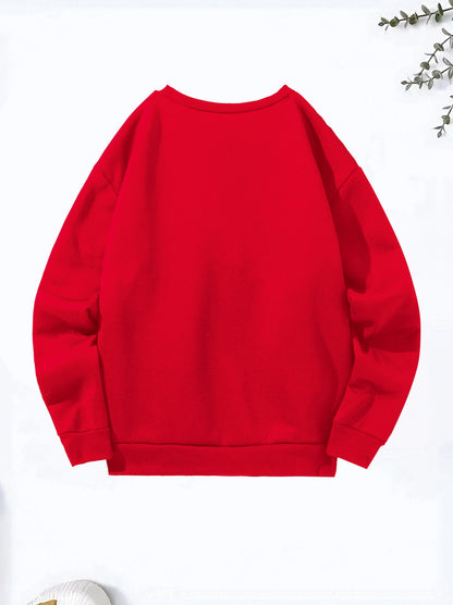 Maglione da donna, modello casual, ideale per l’autunno e l’inverno, ampio, comodo e caldo, con stampa a tema parigino, scollo rotondo e maniche lunghe.