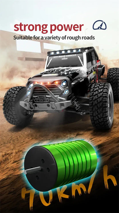 16103PRO 1:16 4WD Auto RC con LED 2.4G Auto telecomandate 70KM/H Drift ad alta velocità Monster Truck per bambini VS WLtoys 144001   Giocattoli