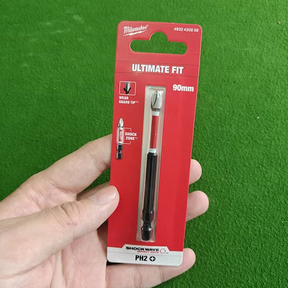 Punte per Trapano a Impatto Milwaukee Shockwave PH2, Serie di Punte per Avvitatore da 25mm/50mm/90mm