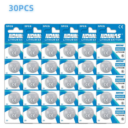 5-50 pz. Batterie a bottone al litio 3V CR2025 DL2025 2025, batterie piatte per chiavi auto/portachiavi Audi, Mercedes, Nissan, bilance, giocattoli, ecc.