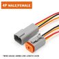 KERE 5/20/100Set DT06 serie 2/3/4/6/8 core12pin connettore elettrico impermeabile presa di corrente con cablaggio da 15cm