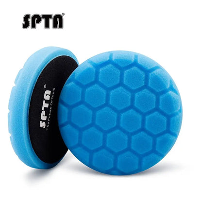 SPTA 1PC 3"(80mm)/5"(125mm)/6"(150mm) Spugna esagonale per lucidatura tamponi per lucidatura per lucidatrice per auto DA/RO/GA