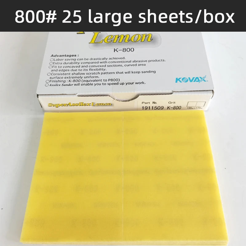 KOVAX Macchina per carta vetrata pneumatica giapponese originale rettangolare 70MM 100MM Carta vetrata per lucidatura con finitura per auto per lavori di bellezza