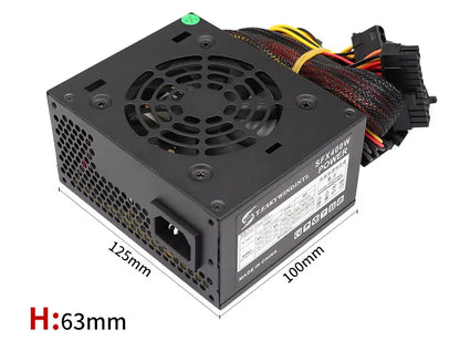 Alimentatore per PC SFX da 400 W Alimentatore da gioco per PC desktop da 400 W SFX400 Piccolo alimentatore 110 V 220 V adatto per computer
