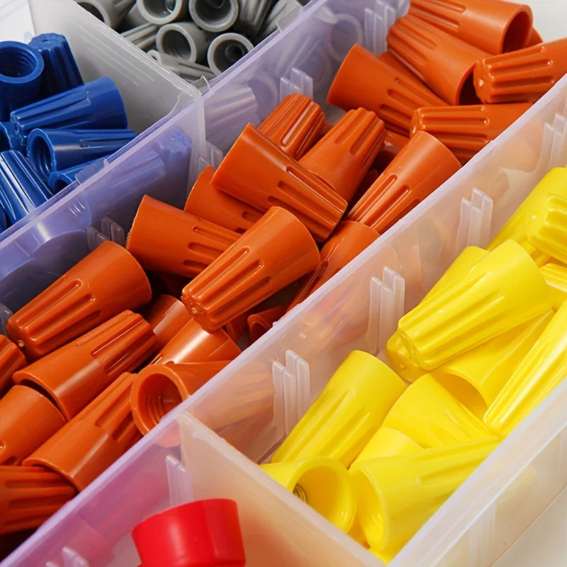 Kit di connettori rapidi in scatola da 40/220 pezzi, terminali con tappo a vite, connettori per apparecchiature elettriche, terminali per connettori di cavi, AWG 24-7