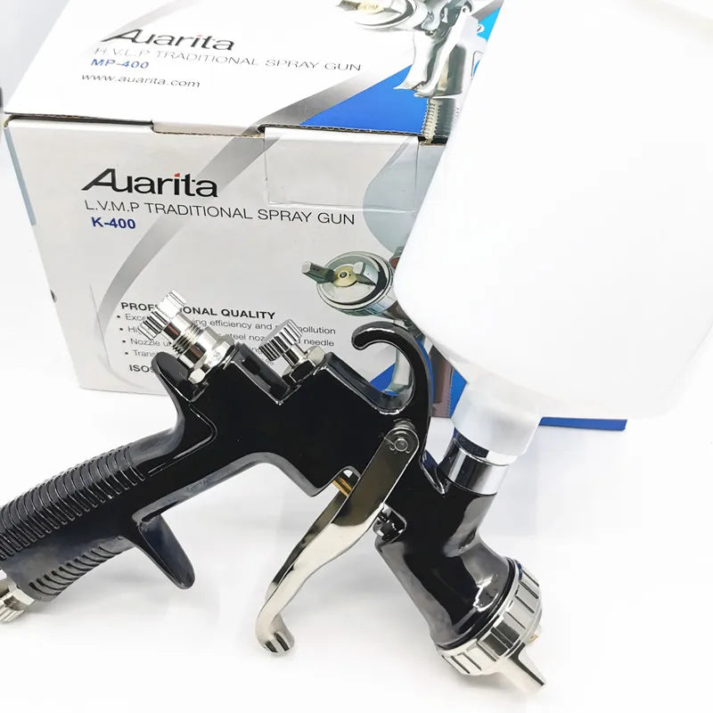Pistola a Spruzzo di Alta Qualità Auarita K400 LVMP, Spruzzatore per Auto 1.4/1.7MM R500, Pistola per Verniciatura ad Alta Atomizzazione, Aerografo