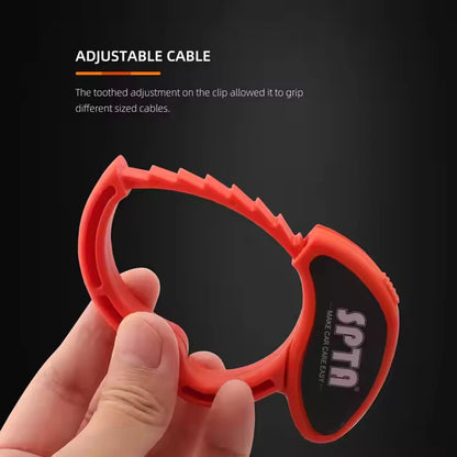 Morsetto per cavo multiuso SPTA, clip per finitura filo per lucidatrice, strumento per riporre e rifinire cavi di alimentazione, clip in plastica, cerchio per cavi