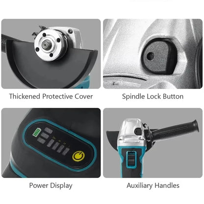 Smerigliatrice Angolare Makita DGA404 125mm 2026 Resistente a Polvere e Acqua per Taglio Metallo e Calcestruzzo, Utensile Elettrico a Batteria 18V