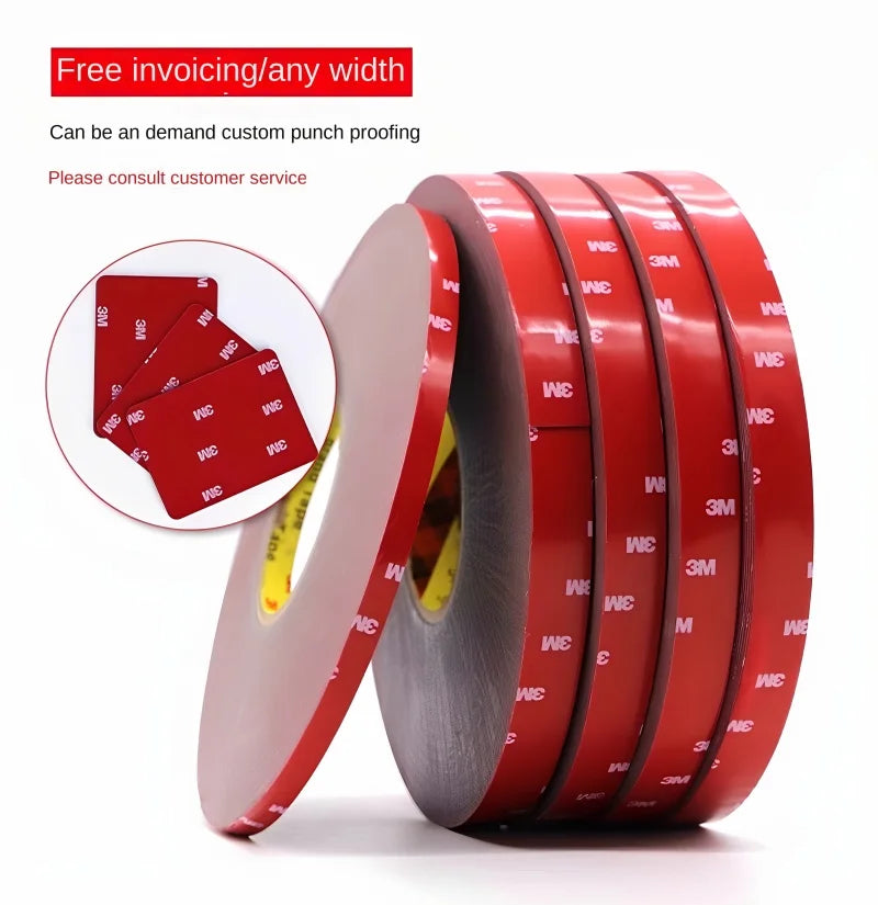 3M VHB Forte biadesivo adesivo 3M 4229P 5-50mm Nastro adesivo in schiuma senza traccia impermeabile per auto casa interna ad alta temperatura