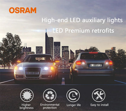 OSRAM LED T10 6000K W5W 194 LEDriving SL Advance 6000K Bianco Lampadine da lettura per auto Lampade per porte Luce interna 12V 1.5W 2980CW, Coppia
