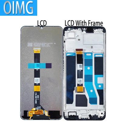 Display LCD da 6,74" per OPPO Realme C53 con parti di ricambio del pannello touch RMX3760 dello schermo del telaio