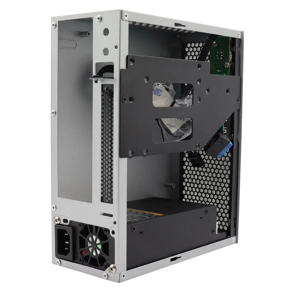 Custodia per computer Mini ITX HTPC USB 3.0 Supporta schede madri ITX Può contenere piccole alimentatori 1U/Flex Custodia per computer di casa Nera