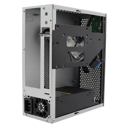Custodia per computer Mini ITX HTPC USB 3.0 Supporta schede madri ITX Può contenere piccole alimentatori 1U/Flex Custodia per computer di casa Nera