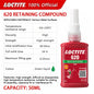 100% originale Loctite 638 660 680 648 603 609 620 660 641 Sigillante anaerobico 50ml Composto di fissaggio ad alta resistenza Frenafiletti