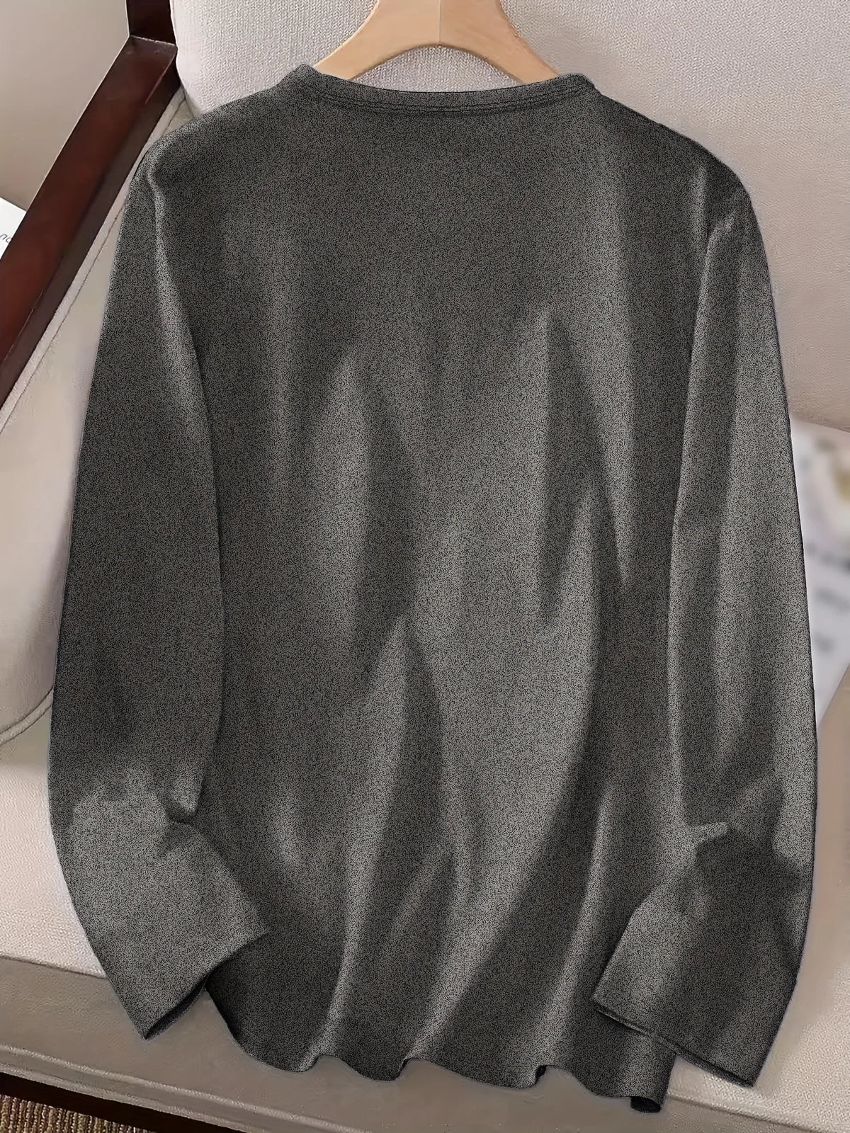 T-shirt da donna in 100% cotone, modello slim, a maniche lunghe, top bianco sottile, maglietta da donna