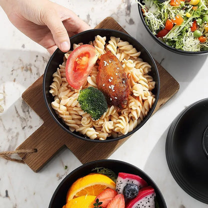 Set di ciotole in plastica da 12/6 pezzi da 26 once, per la cucina di casa, ristorante, caffetteria, sicuro per microonde, insalata, zuppa di riso, ramen, snack, ciotola