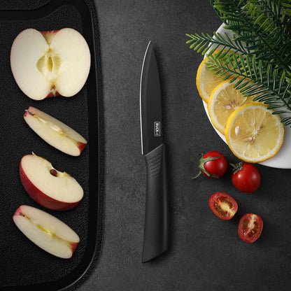 Set di coltelli da cucina, compresi mannaia, coltello da chef e coltello da frutta, con ceppo portacoltelli, adatto per sbucciare carne e verdure