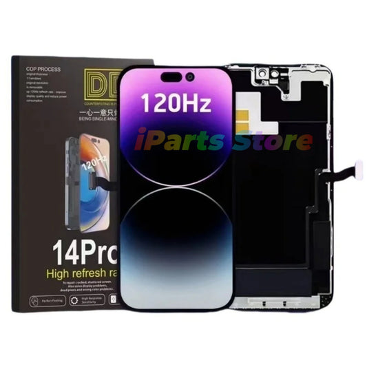 Schermo OLED LCD di ricambio iParts per iPhone 14 Plus Pro Max, supporto 120Hz, IC rimovibile, parti 3D Touch DD