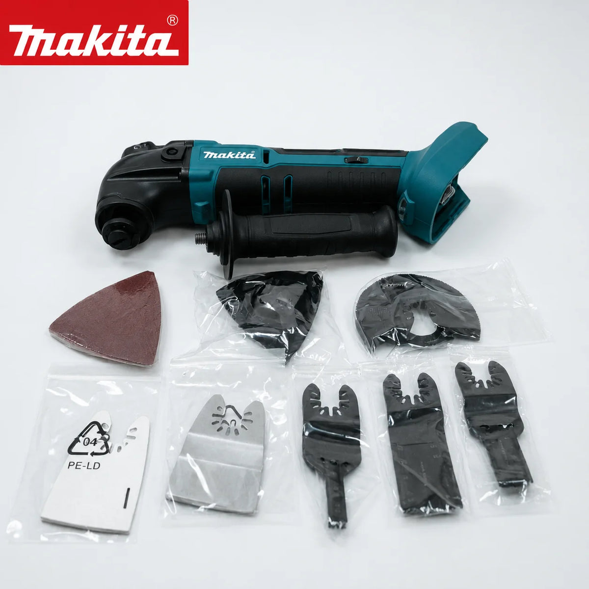 Makita 18V LXT ®   Utensile multifunzione a batteria agli ioni di litio, con 6 velocità regolabili, per tagliare legno, rimuovere chiodi, stucco e levigare, ideale per ristrutturazioni domestiche.