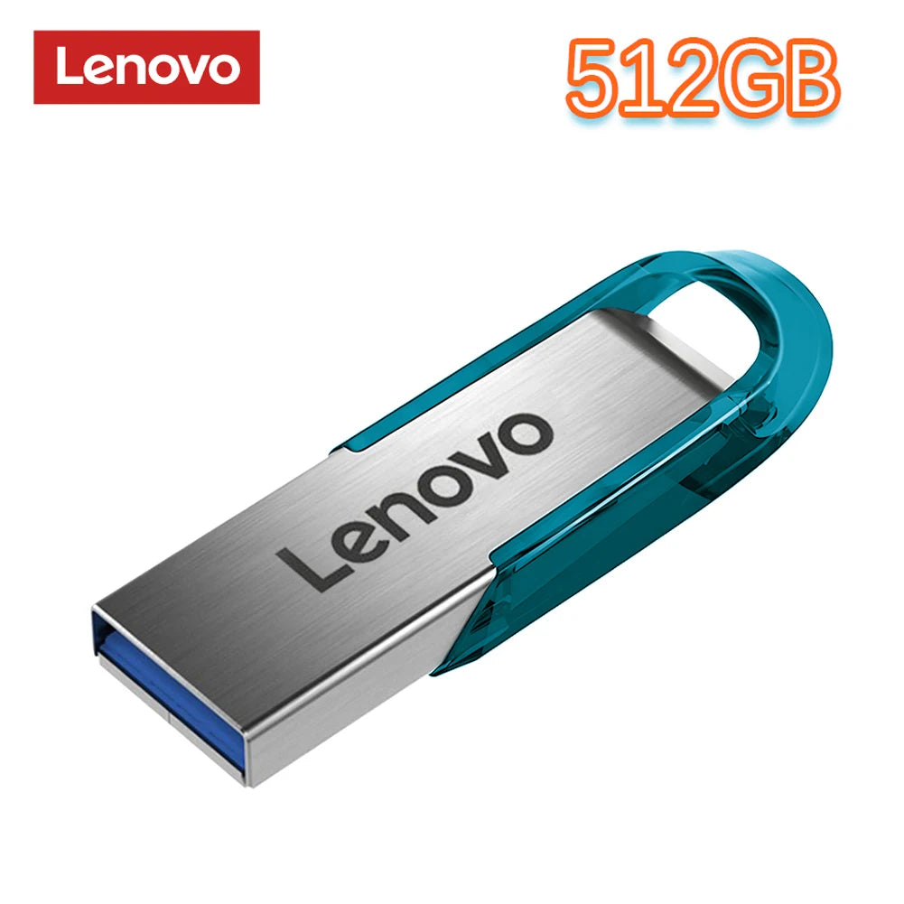 Lenovo Super Mini USB 3.0, chiavetta USB da 1 TB, 512 GB, 256 GB, 128 GB, 64 GB, ad alta velocità, per dispositivi Android e laptop.