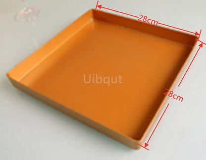 Stampo rettangolare per pane e torte, teglia da forno antiaderente, teglia rettangolare per pasticceria, teglia da cucina con fori per biscotti, utensili da forno, strumenti per panetteria.