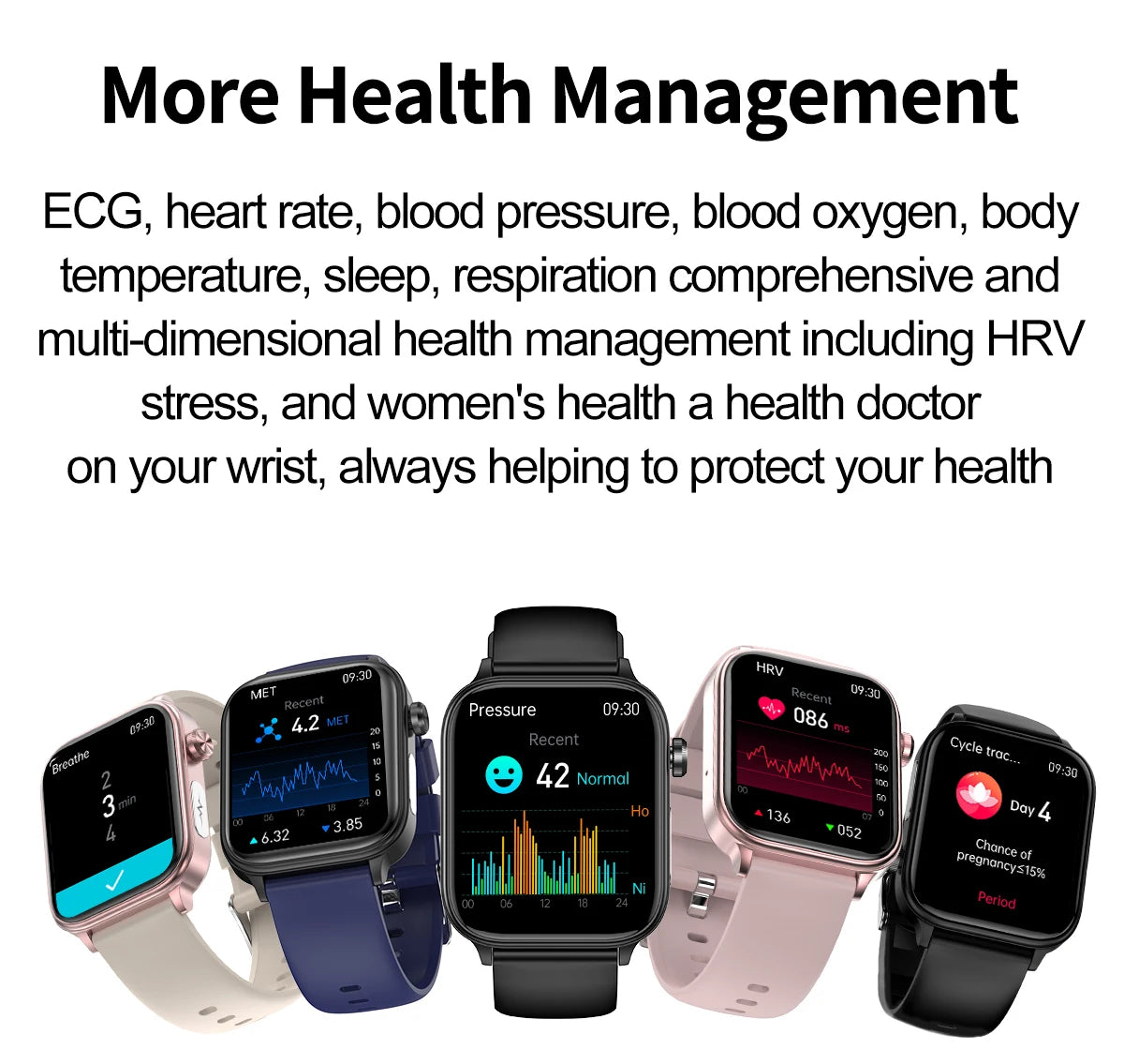 2025 Nuovo AI Diagnosi Lipidi nel sangue Acido urico Test di composizione corporea Smart Watch per uomo ECG + PPG Chiamata Bluetooth Salute Smartwatch