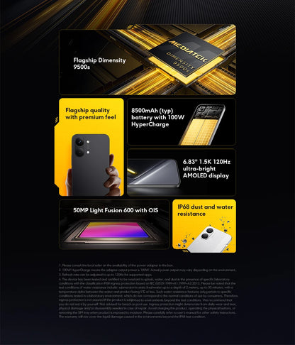 POCO X8 Pro Max 5G Versione Globale Smartphone NFC, Batteria da 8500mAh, Dimensity 9500s, Display AMOLED 1.5K 120Hz da 6.83''