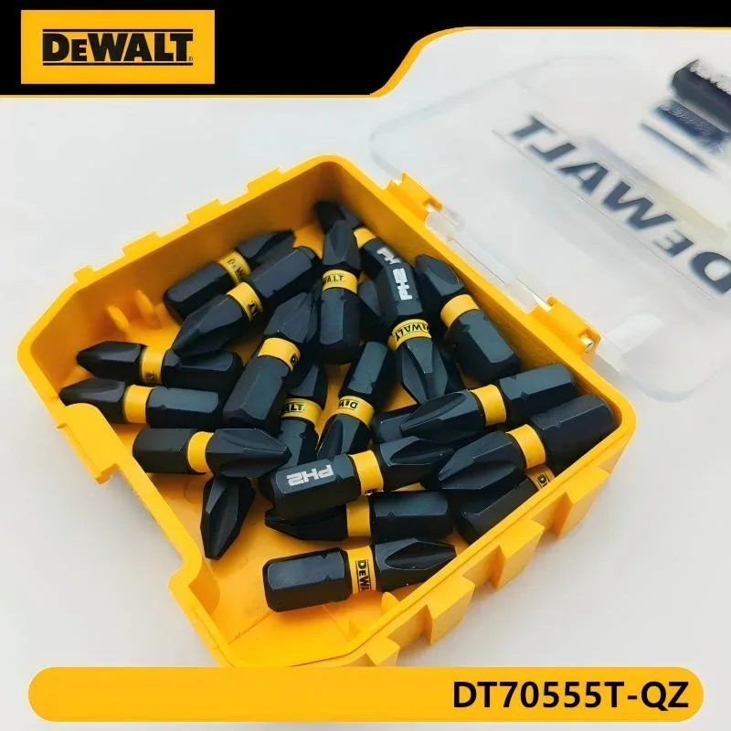 DEWALT DT70555T-QZ Set di punte per cacciavite Extreme FLEXTORQ PH2 da 25 pezzi da 25 mm in una piccola custodia sfusa, accessori per utensili elettrici