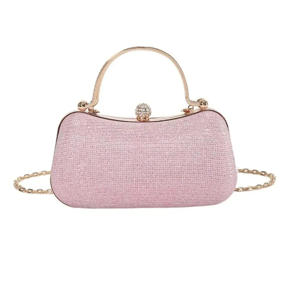 Borsa da sera da donna con perline da sposa Borsa da pranzo Borse a tracolla a catena Elegante pochette con strass Borsa da sera a forma di uovo