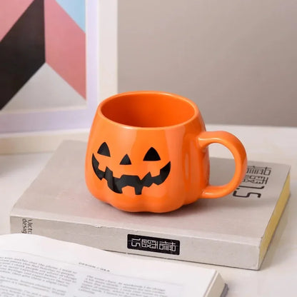 1pc 400ml Zucca di Halloween Tazza Decor Modello di Halloween Tazza di Ceramica Carino Zucca Tazza di Caffè di Compleanno Da Tavolo Drinkware Regali