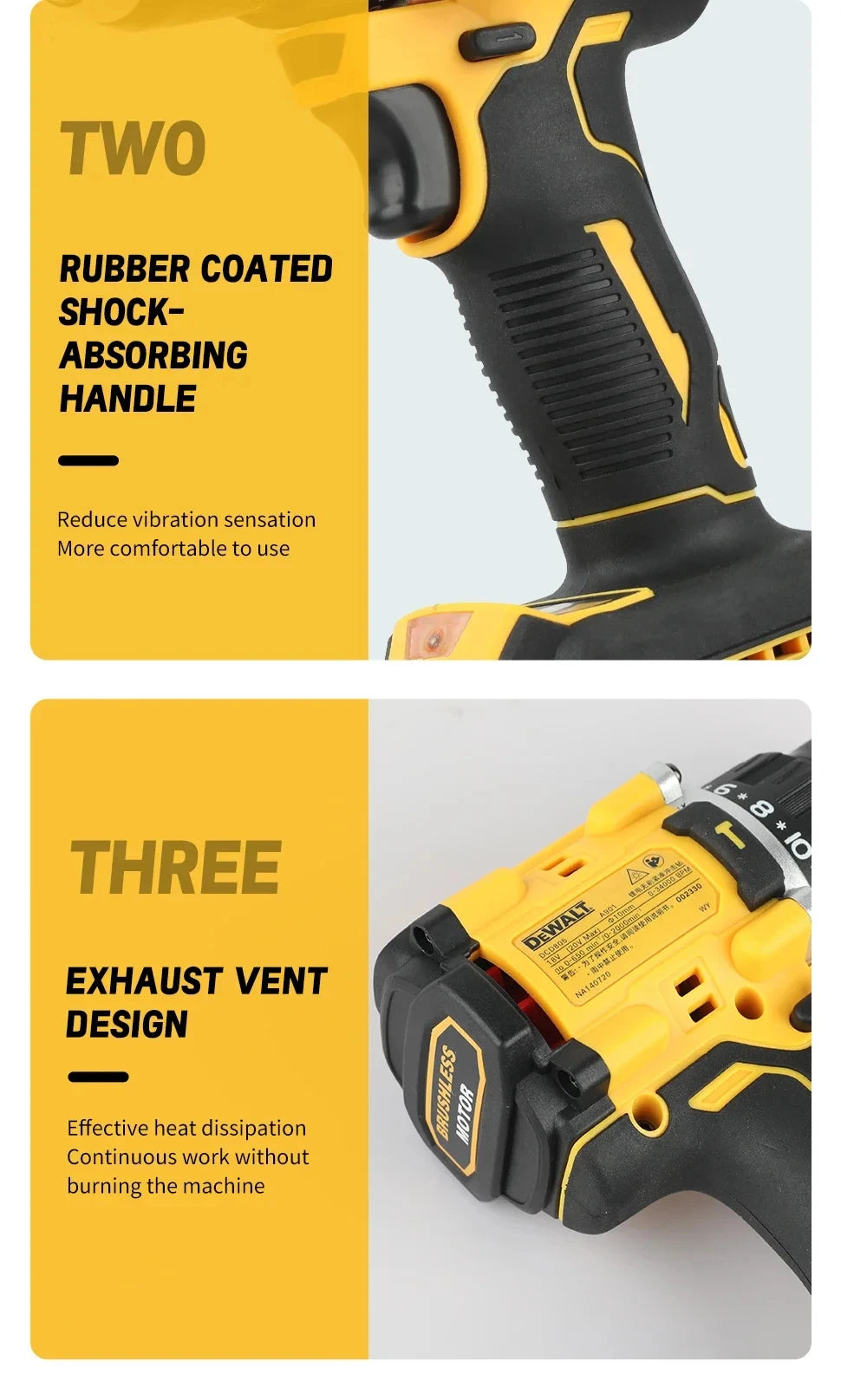 '2026 Nuovo!' DEWALT DCD805 Trapano Avvitatore a Impatto Elettrico Compatto Senza Spazzole, Utensile Elettrico per Batteria al Litio 20V