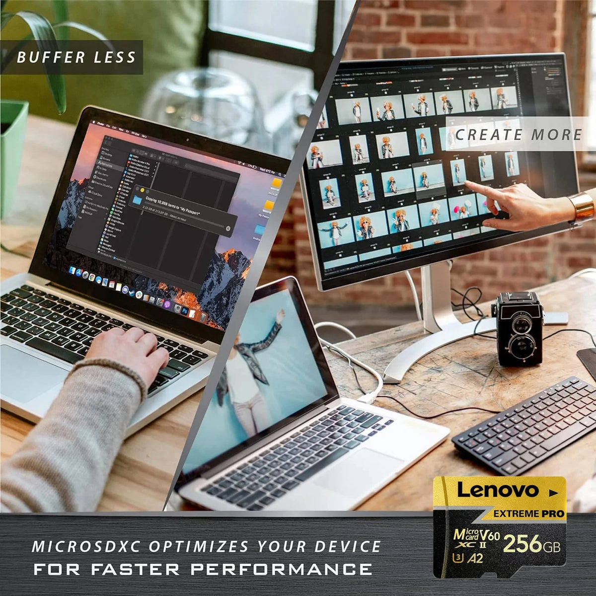 Scheda Micro SD Lenovo 1TB, Scheda di Memoria TF 256GB 512GB Classe 10 U3 A2 ad Alta Velocità per Registrazione Video 4K per Dash Cam, Fotocamera, Drone, Telefono