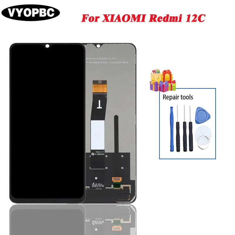 Display LCD originale per XIAOMI Redmi 12C Touch Screen con pannello telaio Digitizer 22120RN86G 22120RN86I 22126RN91Y 2212ARNC4L