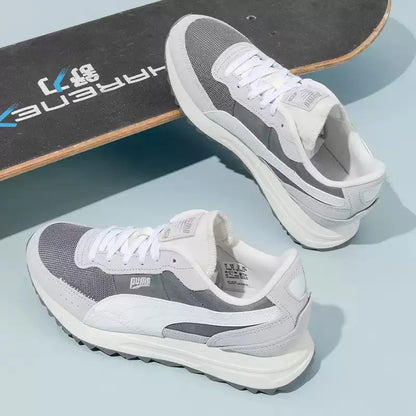 Sneaker Retro PUMA - Scarpe Sportive Trendy in Pelle Goffrata e Mesh Traspirante con Suola Spessa Antiscivolo - 397377-08