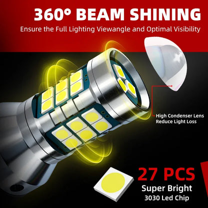 2pca 3157 Car LED Blub Daytime Running Light DRL nessun errore per Chevrolet Captiva Sport Malibu 7 Colorado Avalanche Suburban Tahoe
